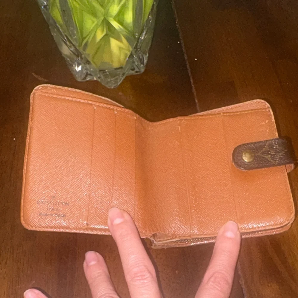 Louis Vuitton Brown Monogram Compact Wallet with Gold Hardware. Authentic. - Picture 12 of 16